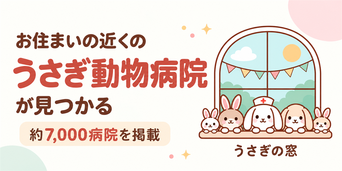 うさぎの窓｜うさぎを診てくれる動物病院まとめ